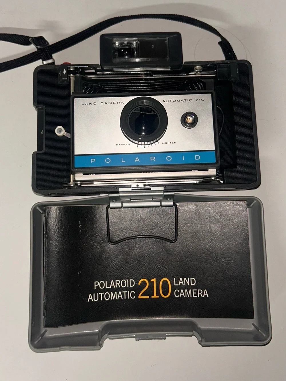Polaroid Camera in Silver - Land Automatic 210